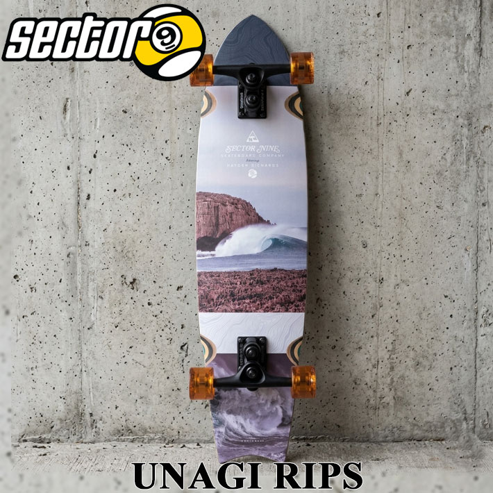 SECTOR 9 セクターナイン UNAGI RIPS 34.5インチ SURF サーフスケート