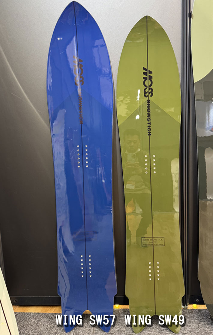 【正規専用カバー付】 moss snowstick　wingpin 154 正規専用カバー付】 moss snowstick wingpin 154