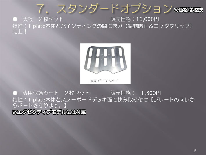 T-PLATE スノーボード EXCUTIVE MODEL SET エグゼクティブモデル