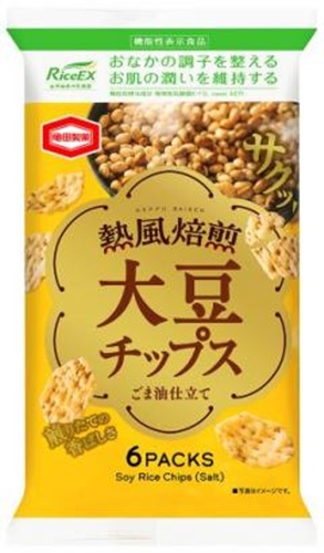 Yahoo! Yahoo!ショッピング(ヤフー ショッピング)【オフプライス まとめ買い】 亀田　熱風焙煎大豆チップス　５４ｇ 【購入入数１２個】