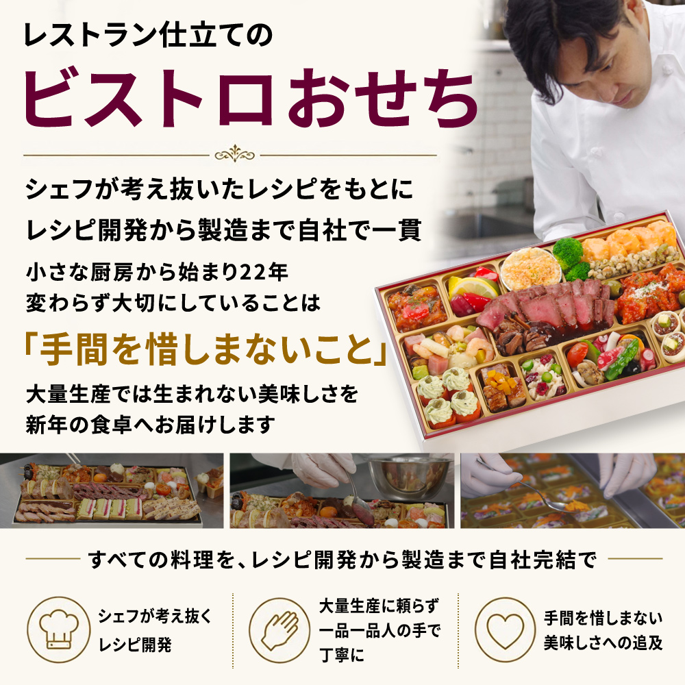 おせち 2027 早割 洋風 一段重 ビストロ...の詳細画像1