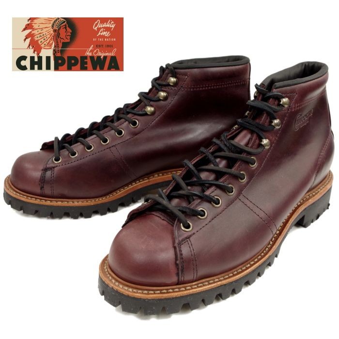 【SALE：50％OFF】チペワ ブーツ CHIPPEWA 1901G40 5-inch lace-to-toe field boots  ［Cordovan］ フィールドブーツ ワークブーツ 正規品