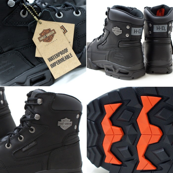 Harley-Davidson ブラック ワークブーツ メンズ・ハガーマンブーツ ブラック【返品不可商品】 -ハーレー