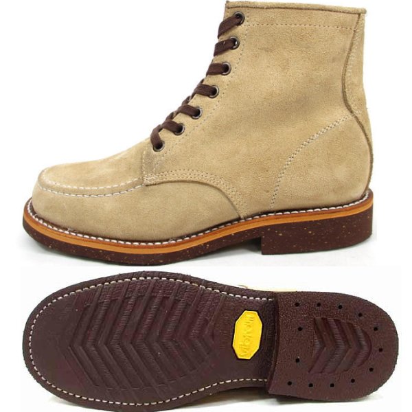 PISTOLERO ピストレロ ブーツ タン モックトゥ レースアップブーツ 6
