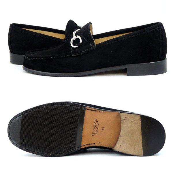 ⭐️美品⭐️ダニエルレポリ　D.LEPORI ブラック　スエード　ビット　ローファー ダニエル・レポリ 92 NERO ビットローファー メンズ | ダニエル