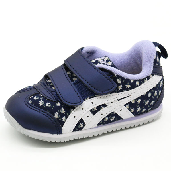 アシックス スニーカー キッズ ベビー ジュニア 子供 靴 ネイビー ファーストシューズ SUKUSUKU asics METID NARROW BABY CT メティッド ナロー 1144A201｜footone｜02