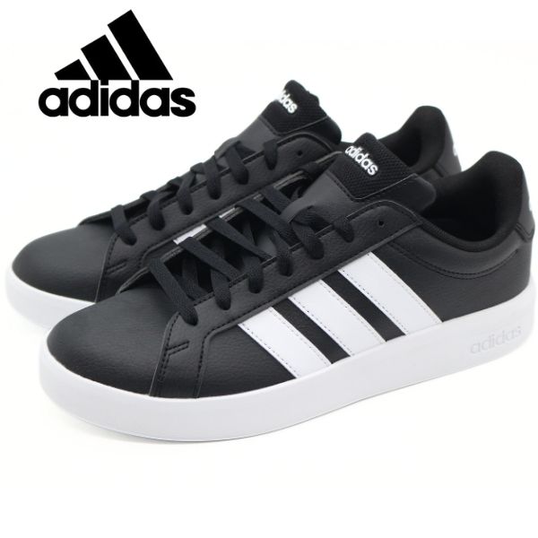 adidas（アディダス） スニーカー メンズ レディース 靴 黒 ブラック
