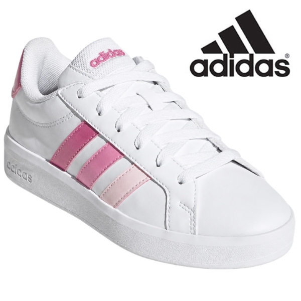 adidas（アディダス） スニーカー レディース キッズ ジュニア 白