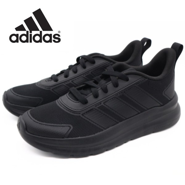 adidas（アディダス） スニーカー レディース キッズ 靴 黒 ブラック