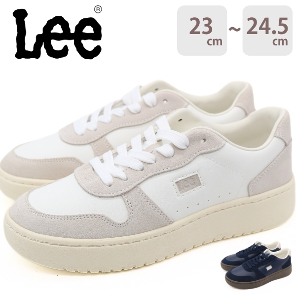 Lee（リー） スニーカー レディース 靴 ネイビー グレー ホワイト
