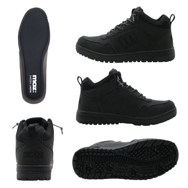 moz（モズ） スニーカー メンズ ハイカット ブーツ 靴 黒 ブラック