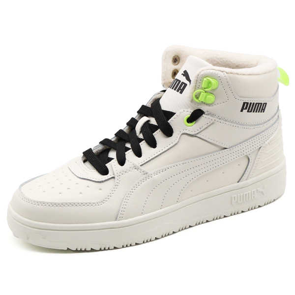 プーマ スニーカー メンズ 靴 ハイカット 黒 ブラック 白 バスケットボール バスケ 滑りにくい おしゃれ PUMA Rebound Rugged 387592 リバウンド ラギット