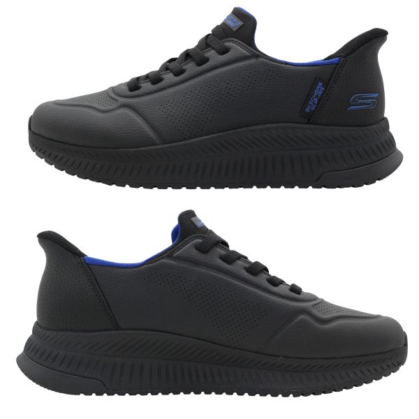 SKECHERS（スケッチャーズ） スニーカー メンズ 靴 スリッポン 黒