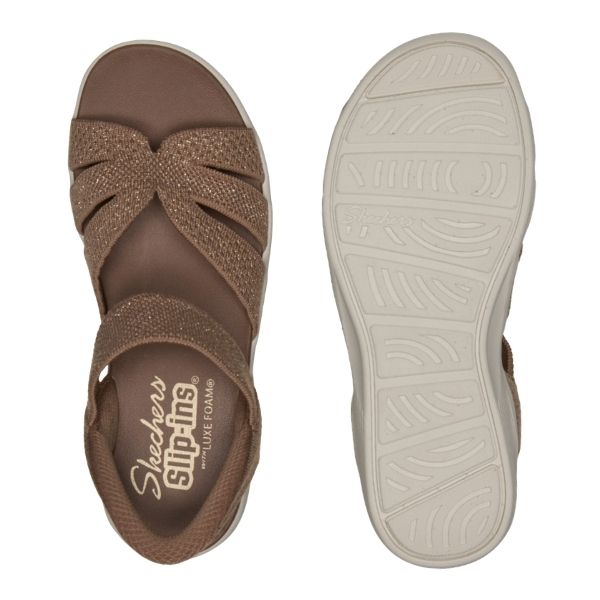 Skechers Slip-ins サンダル ブラウン　24cm SKECHERS（スケッチャーズ） サンダル レディース 黒 ブラック ハンズ