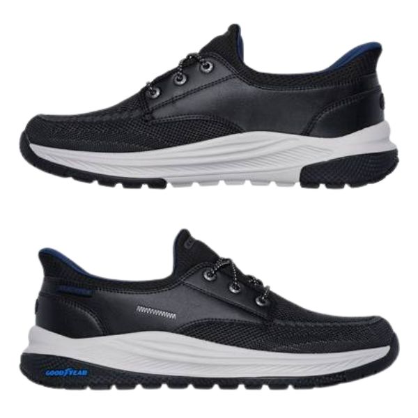 SKECHERS（スケッチャーズ） スニーカー メンズ スリッポン 靴 黒