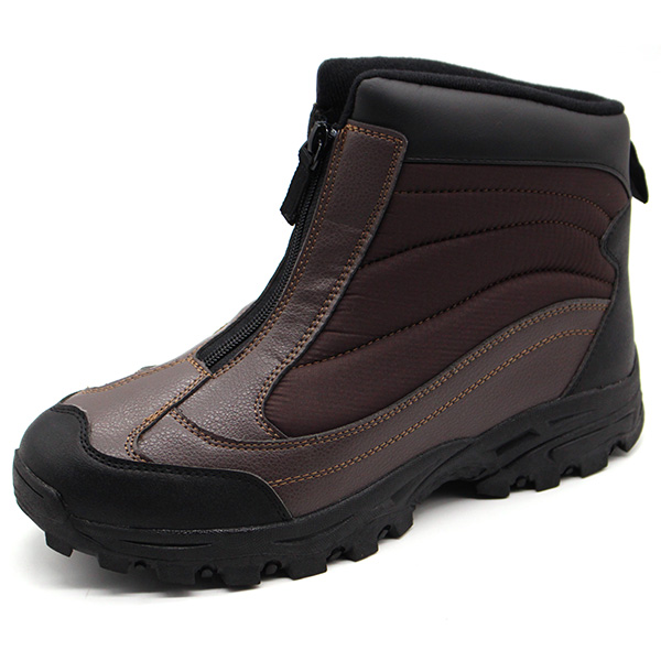 ブーツ メンズ 靴 スニーカー 黒 ブラック 防水 雨 雪 シンプル かっこいい フロントジップ 暖かい 通学 通勤 トリガー TRYGEAR TRG-003｜footone｜02