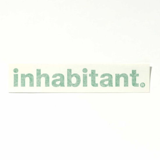 【クリックポスト】対応商品 inhabitant インハビタント ISM22AC03 Inhabitant logo sticker | inhabitant | 01