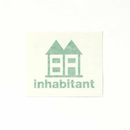 【クリックポスト】対応商品 inhabitant インハビタント ISM22AC04 Inhabitant logo sticker | inhabitant | 01
