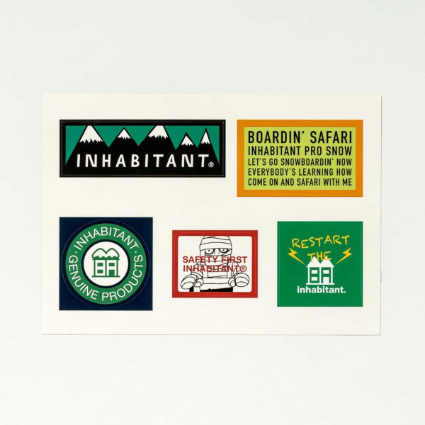 【クリックポスト】対応商品 inhabitant インハビタント ISM22AC05 Inhabitant Sticker Set | inhabitant | 01