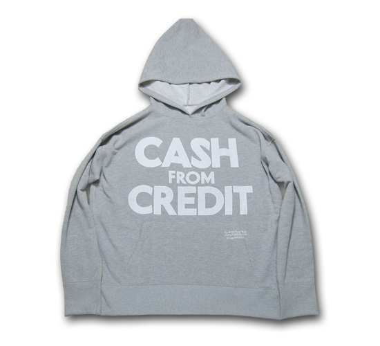 海千山千會 UNHALF DRAWING 【アンハーフ　ドローイング】 CASH FROM CREDIT HOODIE | バンザイペイント | 02