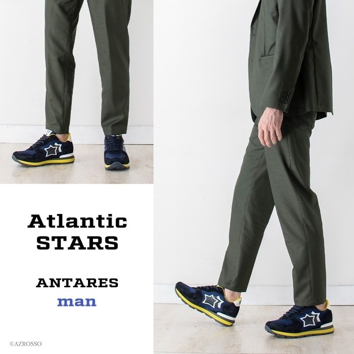 Atlantic STARS スニーカー メンズ ネイビー おしゃれ オススメ