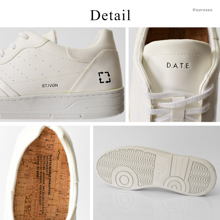 驚きの値段 D.A.T.E. デイト メンズスニーカー レザー 白スニーカー date 靴