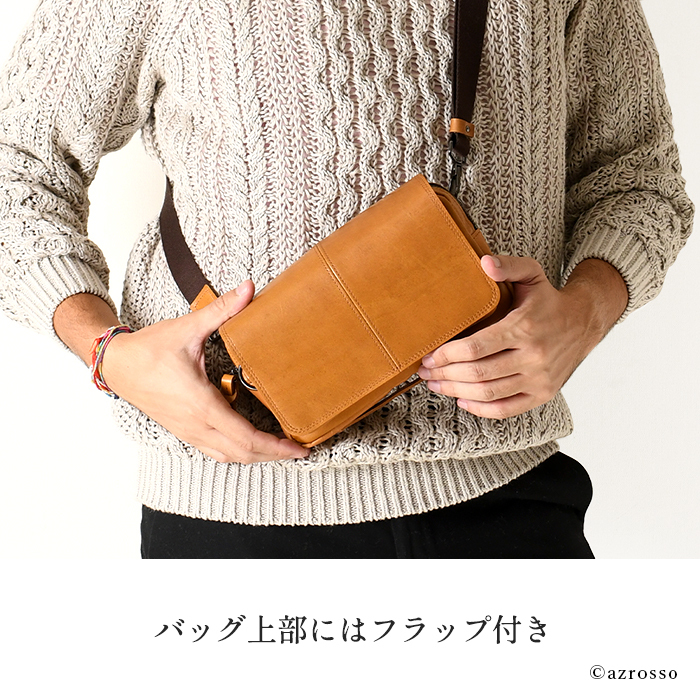 日本製 豊岡 鞄 本革 レザー ミニ ショルダー バッグ メンズ 小さめ 斜 