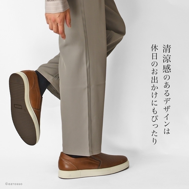 イタリア製 本革 スリッポン レザー スニーカー メンズ 30代 40代 50代