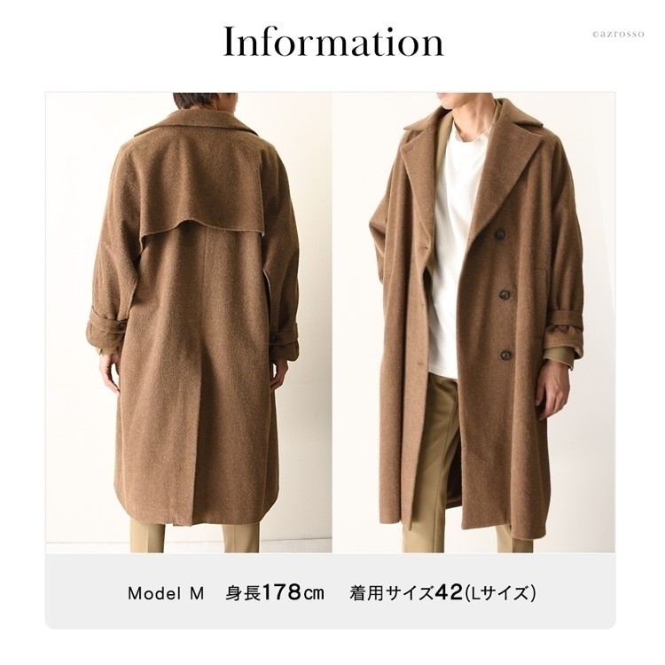 ほぼ未使用✨ タリアトーレ アルパカ ウール 38 ブラウン ロング