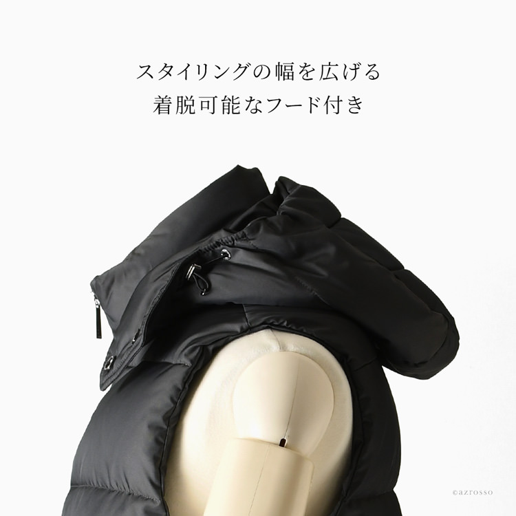 美品アンテプリマダウンベストグレー系裾絞り有大きいサイズ42 XL