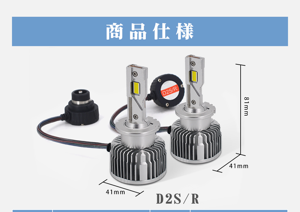 LEDヘッドライト D2S D2R 純正交換用 HIDより明るい 12800lm 超