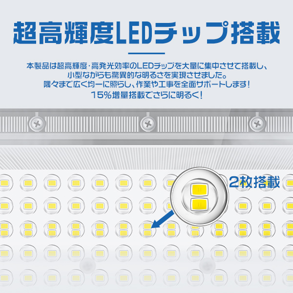 新型2代目 [2個入り]極薄LED投光器 100W 正圧排気弁付き 85V-265V 19600lm 屋外防水 160°広角照射 角度調整 IP67 高輝度 高効率 省エネ PSE PL保険 2年保証 | ブランド登録なし | 06