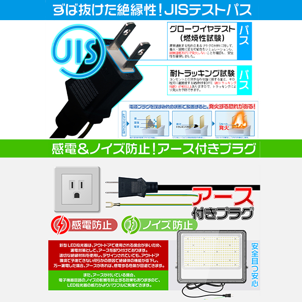 アップグレード！ 10台セット LED投光器 作業灯 500W 正圧排気弁付き 85V-265V 69800lm 屋外 防水 160°広角照射 180°角度調整 IP67 PSE PL保険 2年保証 | ブランド登録なし | 13