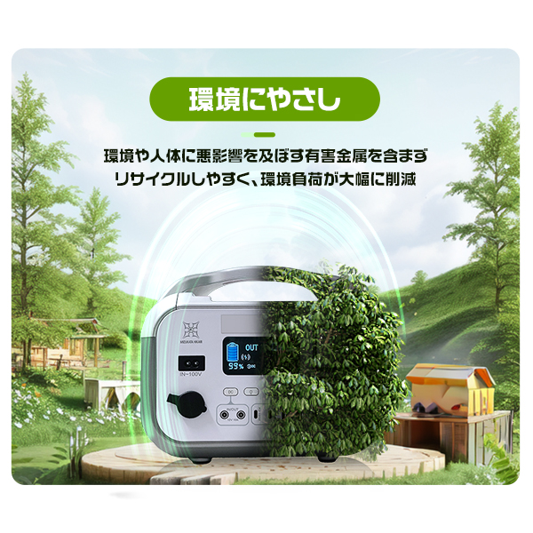 ポータブル電源(容量576Wh・定格出力610W・LiFePO4) EcoFlow ポータブル電源 RIVER Max ポータブルバッテリー 576Wh