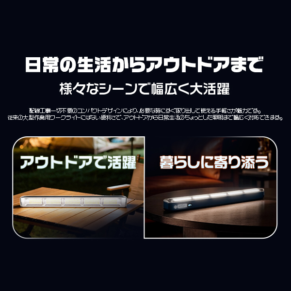 [バッテリー強化2代目]LEDライト 充電式 強力マグネット 作業ライト 7500mAh/10000mAh 無階段調光 Type-C充電 6発光モード アウトドア/キャンプ/防災 2年保証1台 | ブランド登録なし | 04