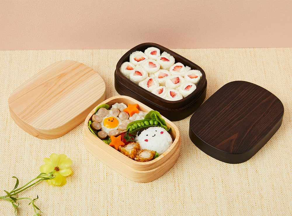 弁当箱 一段 子供用 キッズ もぐもぐボックス ナチュラル 紀州桧