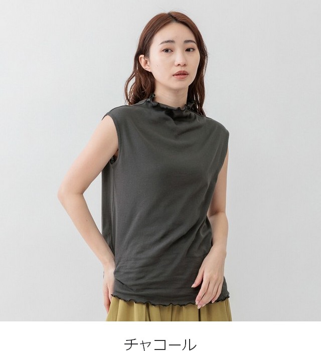 ★新品・未使用★ebure タンクトップ ネイビー カットソー ノースリーブ ebure｜エブールのキャミソール・タンクトップ（カットソー・Tシャツ