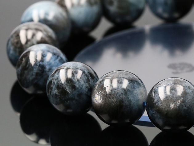 最高級 【プレミアム】 ブラックスター アクアマリン ブレスレット