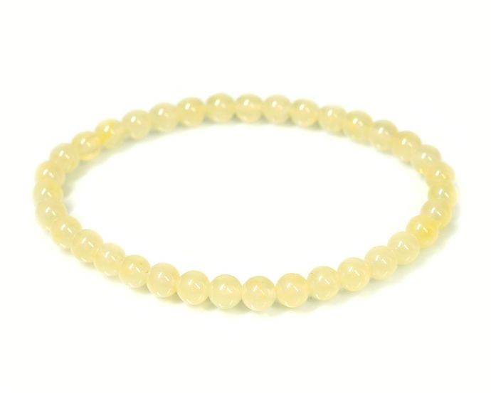 最高級（5A） イエロー スミソナイト ブレスレット 5.5mm玉 No.8