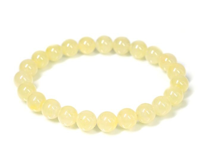 ☆大粒！イエロースミソナイト 14ミリ珠ビーズC(珍品 SA+) 最高級（5A