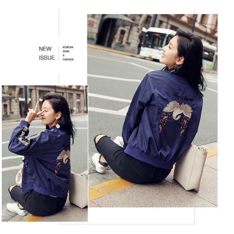 レディース スタジャン スカジャン 野球服 刺繍リバーシブル ジャンパーコートブルゾン 春秋 スカジャン サイズ M レディース スタジャン スカジャン 野球服 刺繍リバーシブル ジャンパーコートブルゾン 春秋 スカジャン サイズ M