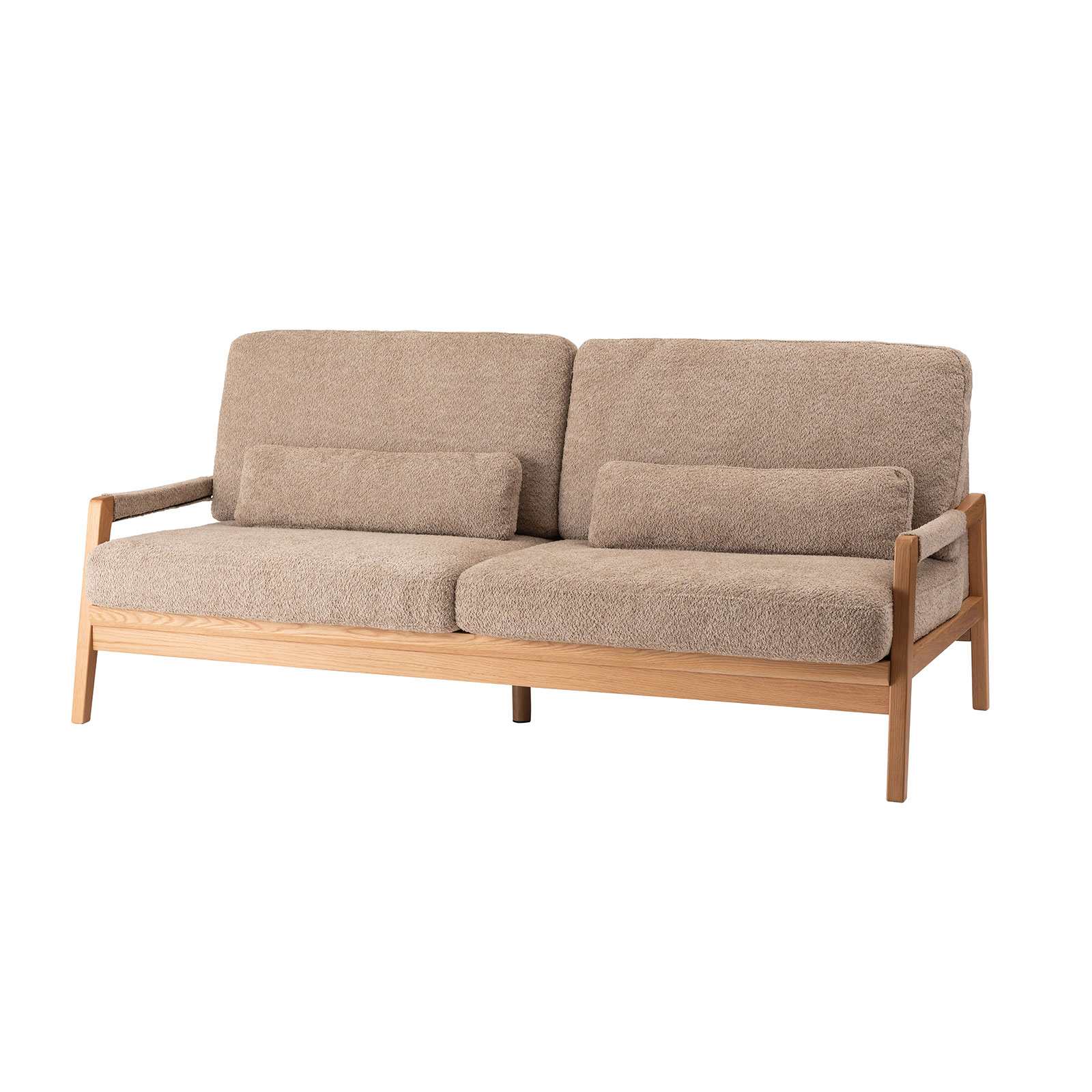 ソファー 幅181cm 3人掛け ダイニングソファ 肘掛け付き アーム付き クッション付き 木製 大型 ワイド おしゃれ 北欧 ナチュラル ベージュ グリーン form 東谷 | 東谷 | 01