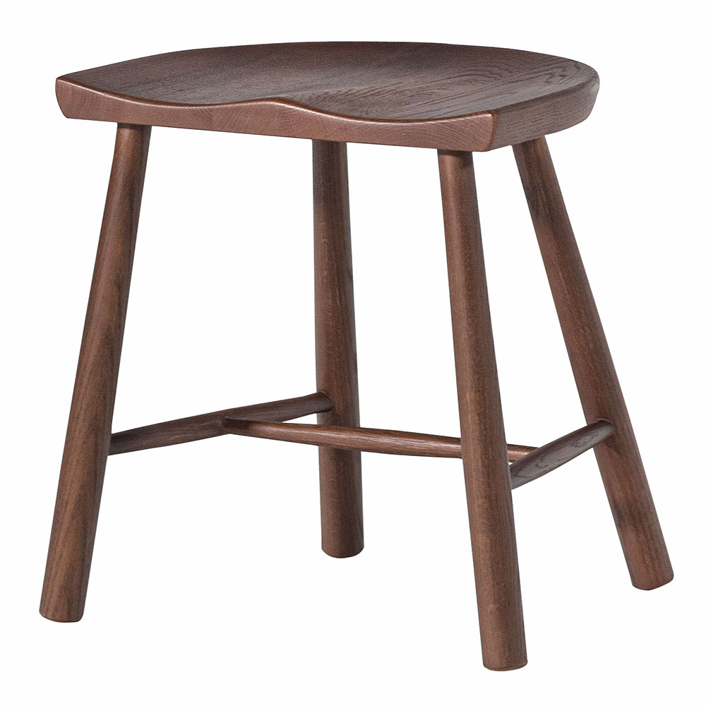スツール 高さ43.5cm 木製 椅子 低い 玄関 おしゃれ ロースツール キッチン 小さい 背もたれなし 北欧 シンプル モダン ナチュラル ブラウン form 東谷 | 東谷 | 02