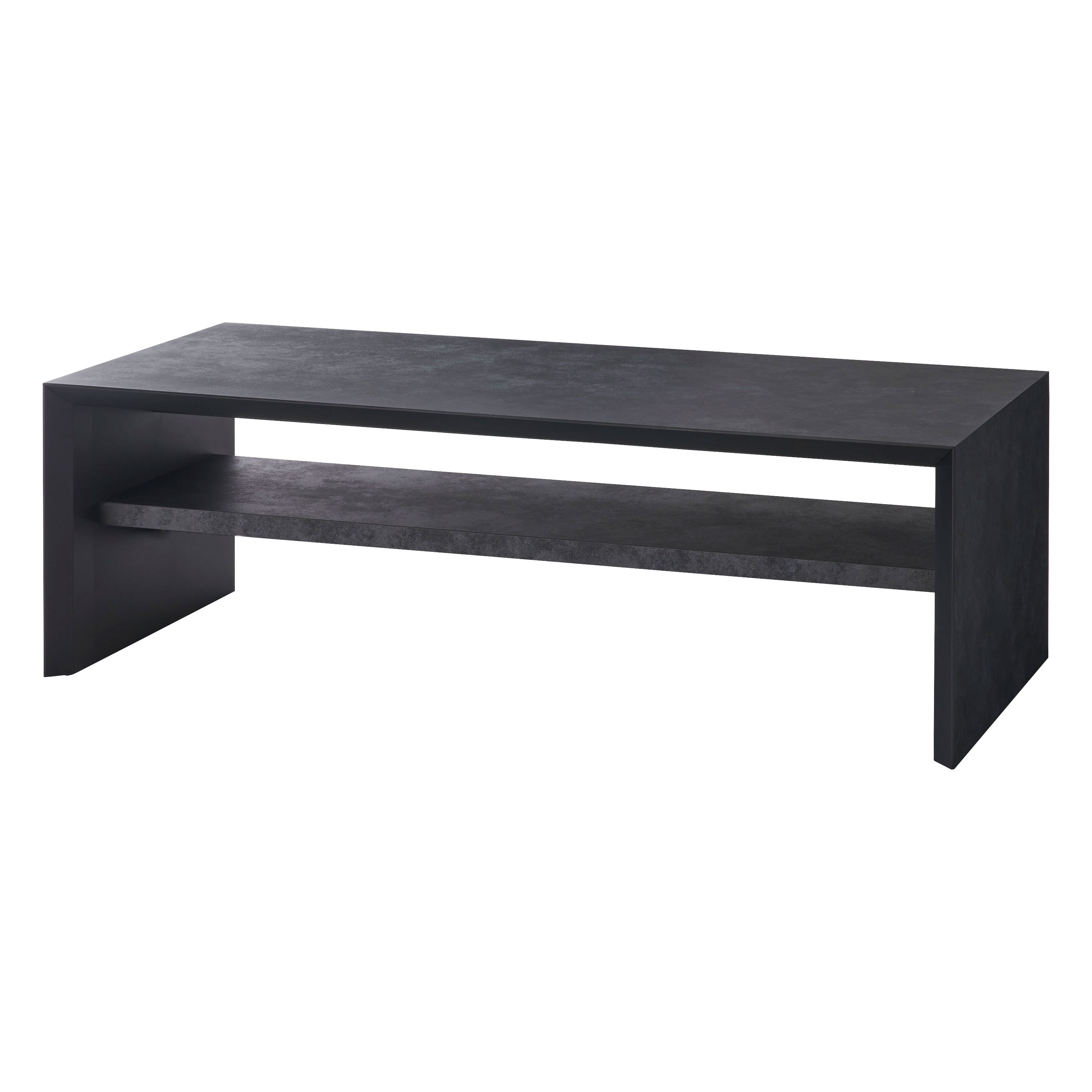 ローテーブル 幅120cm 高さ38cm センターテーブル リビング おしゃれ 収納 大理石調 棚付き てーぶる 大きい モダン シンプル 日本製 国産 グレー form 東谷 | 東谷 | 02