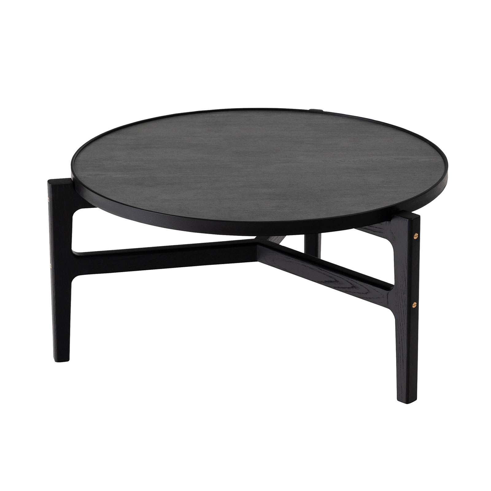 ローテーブル 直径66.5cm センターテーブル リビング おしゃれ 丸 小さい 完成品 大理石調 てーぶる 一人暮らし 北欧 シンプル ブラック ナチュラル form 東谷 | 東谷 | 01