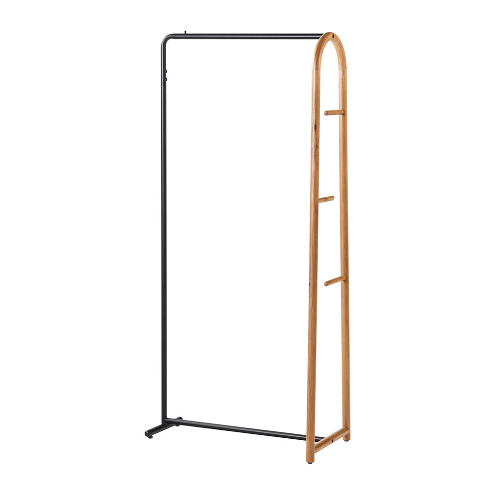 ハンガーラック スリム おしゃれ 洋服ラック 洋服掛け 木製 コンパクト 収納 モダン シンプル 個性的 北欧 リビング 玄関 寝室 ナチュラル ブラウン form 東谷 | 東谷 | 02