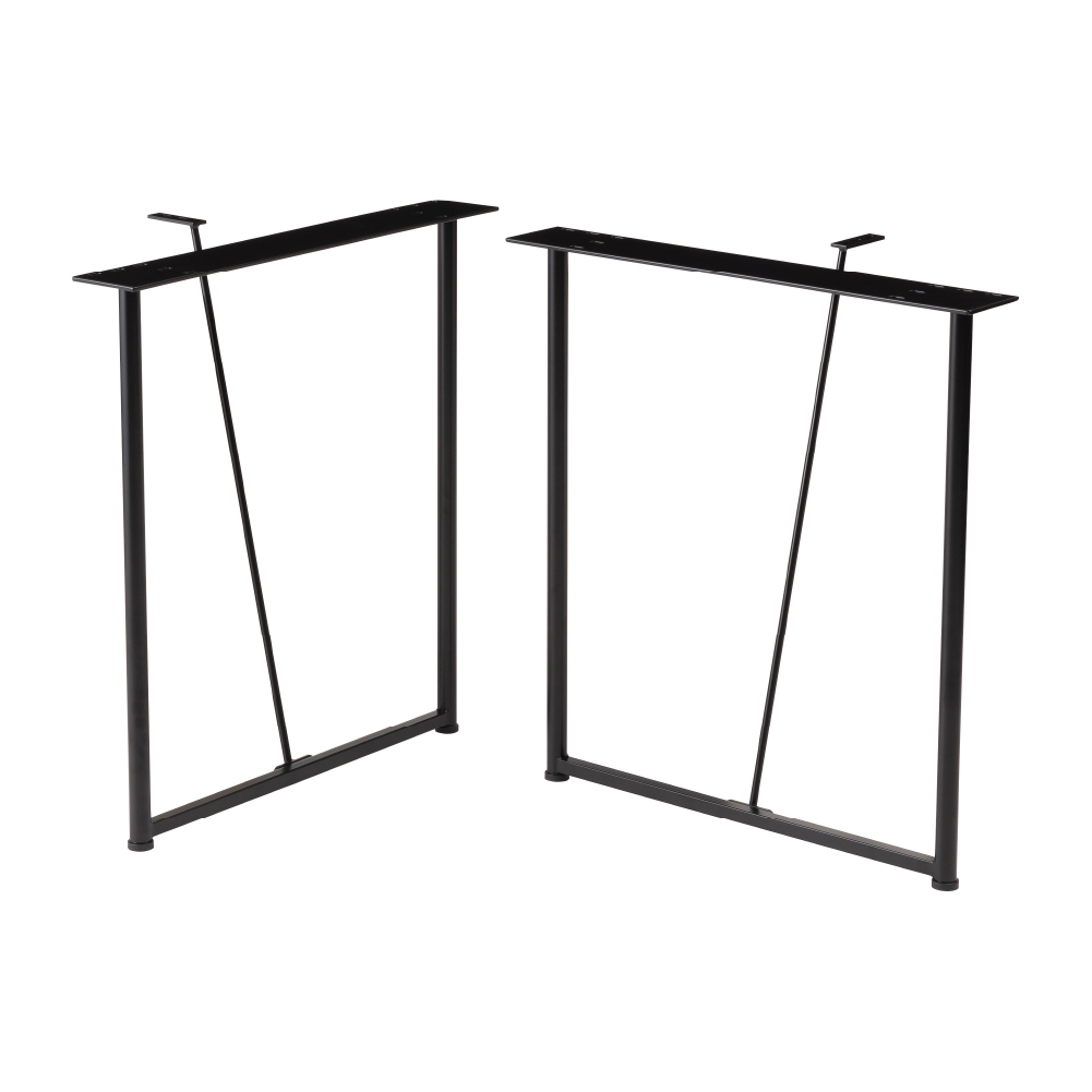ダイニングテーブル 脚のみ 2脚セット スチール脚 食卓机用 ロの字型 アイアン DIY 自作 パーツ 鉄脚 スチールフレーム おしゃれ ブラック 黒 form 東谷 | 東谷 | 01