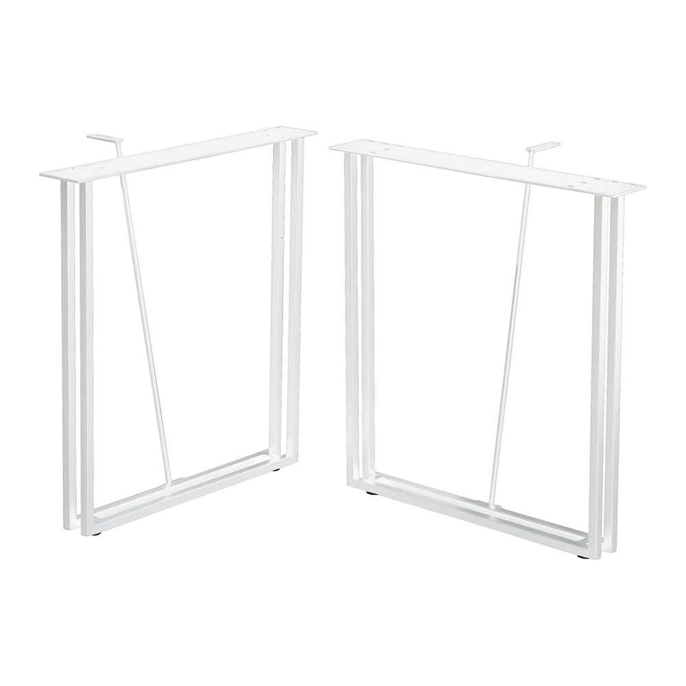 ダイニングテーブル 脚のみ 2脚セット スチール脚 食卓机用 ロの字型 アイアン DIY 自作 パーツ 鉄脚 スチールフレーム おしゃれ ブラック 黒 form 東谷 | 東谷 | 02