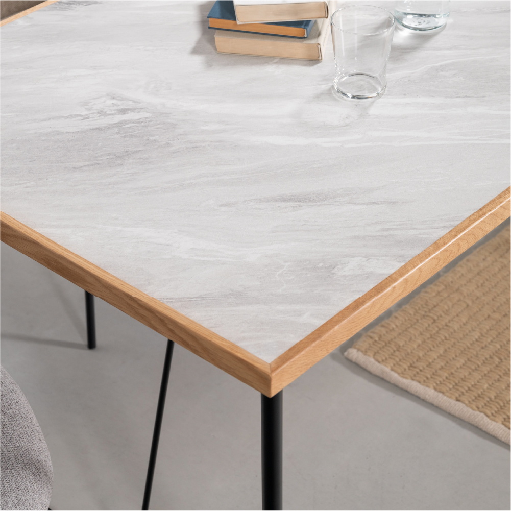 ダイニングテーブル 天板のみ 食卓机 モダン ナチュラル 石目調 おしゃれ 木製 天然木