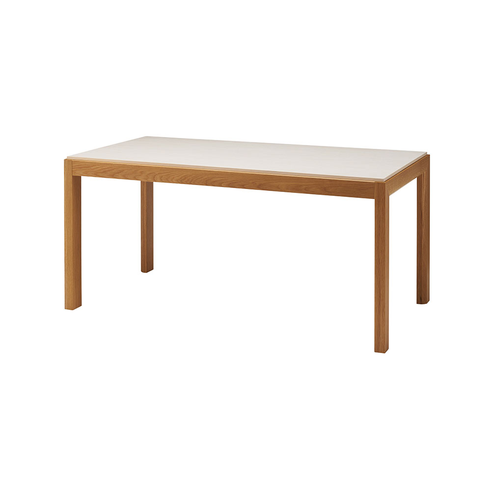 ダイニングテーブル 幅150cm 食卓机 長方形 四角 角型 4人掛け モルタル調 石目調 ストーン柄 木製 天然木 ワイド 大きい 北欧 ナチュラル ブラウン form 東谷 | 東谷 | 01